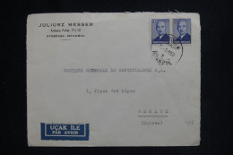 TURQUIE - Enveloppe Commerciale De Mersin Pour La Suisse En 1950 - L 144744 - Briefe U. Dokumente