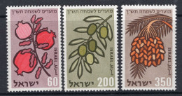 Israel 1959 Jewish New Year - No Tab - MNH (SG 166-168) - Unused Stamps (without Tabs)