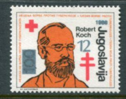 YUGOSLAVIA 1988 Red Cross Anti-TB Week Tax 12 D. Surcharge MNH / **.  Michel 165 - Beneficenza