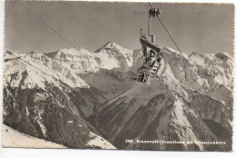 BRAUNWALD Sesselbahn Gel. 1960 Stempel Hotel Alpina Braunwald - Braunwald