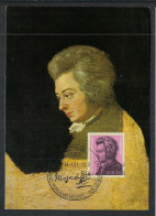 ALLEMAGNE Ca.1981: CM "Mozart" - Cartes-Maximum (CM)