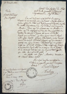 DOCUMENT PUY DE DOME / ENNEZAT 1828 CERTIFICAT DE DECES - Manuscrits