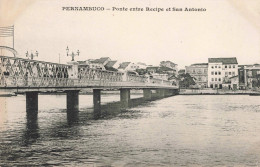 BRESIL - Pernambuco - Ponte Entre Recipe Et San Antonio - Fleuve - Villes - Carte Postale Ancienne - Sonstige