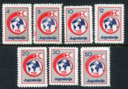 YUGOSLAVIA 1988 Red Cross Week Tax MNH / **.  Michel ZZM 148-54 - Charity Issues