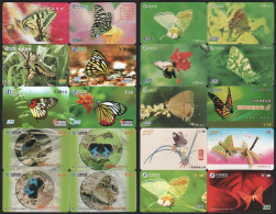 Butterfly Phonecards Lot (20 Pcs) - Butterflies