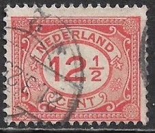 Plaatfout Puntje En Inkeping Bij E En R Van NedERland In 1921-22 Cijferzegels 12½ Cent Rood NVPH 108 PM - Varietà & Curiosità