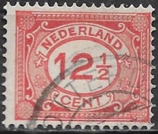 Plaatfout Rood Krasje Tussen De E En R Van NedERland In 1921-22 Cijferzegels 12½ Cent Rood NVPH 108 PM 1 - Errors & Oddities