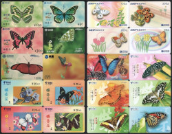 Butterfly Phonecards Lot (20 Pcs) - Mariposas