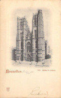 BELGIQUE - Bruxelles - Eglise St. Gudule - Carte Postale Ancienne - Monumentos, Edificios