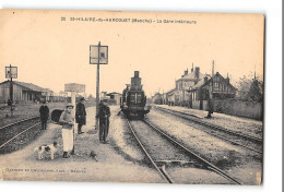 CPA 50 St Saint Hilaire Du Harcouet La Gare Intérieure Train  - Saint Hilaire Du Harcouet