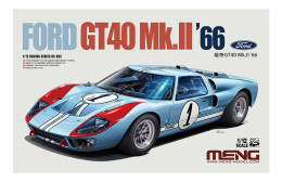 Meng - FORD GT 40 Mk.II 24 Heure Du Mans 1966 Maquette Kit Plastique Réf. RS-002 NBO Neuf 1/12 - Autos