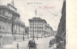 ITALIE - Saluti Da Roma - Via Nazionale - Carte Postale Ancienne - Altri & Non Classificati