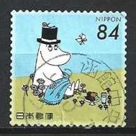 JAPON DE 2021 .TIMBRES DE SALUTATIONS. MOOMINS - Gebruikt