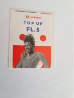 CURACAO PREPAID / DIGICEL -TOP UP FL5,- DATE ; 14/10/2023- USED CARD     **13989 ** - Antille (Olandesi)