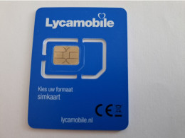 NETHERLANDS  GSM /SIM CARD LYCAMOBILE/ BLUE CARD    /  MINT   ** 13993** - Públicas