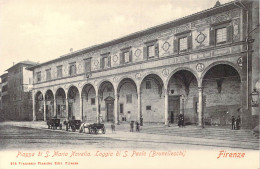 ITALIE - Firenze - Piazza Di S.Maria Novella - Loggia Di S.Paolo ( Brunelleschi ) - Carte Postale Ancienne - Firenze (Florence)