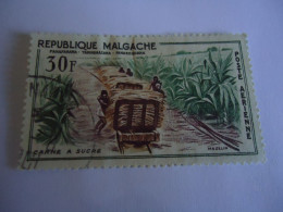 MALGACHE MADACASCAR   USED STAMPS  TRAINS TRUCK - Madagascar (1960-...)