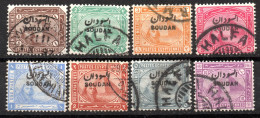 1588.SUDAN 1897 EGYPT PYRAMID AND SPHINX #1-8 - Sudan (...-1951)
