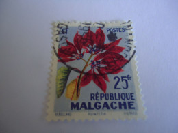 MALGACHE MADACASCAR   USED STAMPS  FLOWERS   WITH POSTMARK - Madagascar (1960-...)