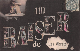 Un Baiser De Les ABRETS (Isère) - Voyagé 190? (2 Scans) Mme Girard, 72 Grande Rue, Caluire Rhône 69 - Les Abrets