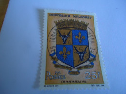 MALAGASY  MADAGASCAR USED STAMPS  ARMS  WITH POSTMARK 1965 - Madagascar (1960-...)