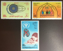 Egypt 1991 United Nations Anniversaries MNH - Unused Stamps