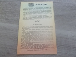 Horoscope - Février - Poissons - Fabrication Française - 911 - Année 1907 - - Genealogia