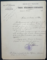 DOCUMENT PUY DE DOME / EGLISENEUVE D'ENTRAIGUES 1926 POUR LE DIRECTEUR DES POSTES - Manuscrits