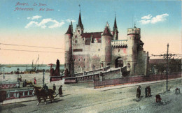 BELGIQUE - Anvers - Le Steen - Château - Animé - Colorisé - Carte Postale Ancienne - Antwerpen