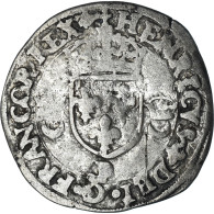 Monnaie, France, Henri II, Douzain Aux Croissants, 1552, Dijon, TB+, Billon - 1547-1559 Enrique II