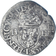 Monnaie, France, Henri III, Douzain Aux Deux H, 1575, Limoges, 1st Type, TB+ - 1574-1589 Henri III