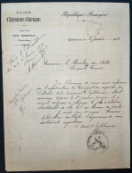 DOCUMENT PUY DE DOME / EGLISENEUVE D'ENTRAIGUES 1913 TRANSPORT DES DEPECHES TELEGRAPHIQUES - Manuscrits