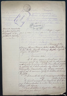 DOCUMENT PUY DE DOME / AUZAT D'ALLIER 1912 DEMANDE D'EXONARATION DU SALAIRE DU GERANT DU TELEGRAPHE - Manuscrits