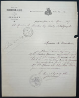 DOCUMENT PUY DE DOME / AUZAT SUR ALLIER 1917 SERVICE DE DISTRIBUTION DES DEPECHES - Manuscrits