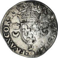 Monnaie, France, Henri II, Douzain Aux Croissants, 1550, Rennes, TB+, Billon - 1547-1559 Enrico II