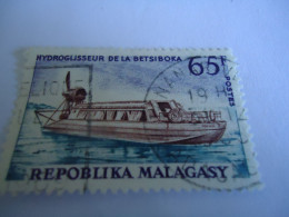 MALGASE MADAGASCAR  USED  STAMPS   SHIPS   WITH POSTMARK - Madagascar (1960-...)