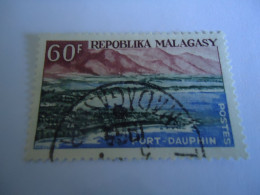 MALGASE MADAGASCAR  USED  STAMPS  PORT  WITH POSTMARK - Madagascar (1960-...)