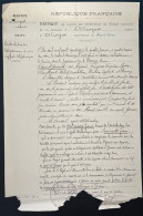 DOCUMENT PUY DE DOME / OLLIERGUES 1914 DISTRIBUTION DES TELEGRAMMES ET AVIS D'APPELS TELEPHONIQUES - Manuscrits