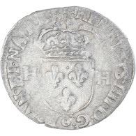 Monnaie, France, Henri IV, Douzain Aux Deux H, 1592, Clermont-Ferrand, 5th Type - 1589-1610 Henri IV Le Vert-Galant