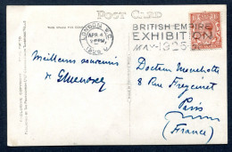 RC 25663 GRANDE BRETAGNE 1925 LONDON W.C. BRITISH EMPIRE EXHIBITION MAY 1925 OCT OBLITERATION MECANIQUE SUR CARTE - Storia Postale