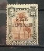 1910 - D.CARLOS I SELOS DE 1901, COM SOBRETAXA E SOBRECARGA"PROVISÓRIO" - Nyassa