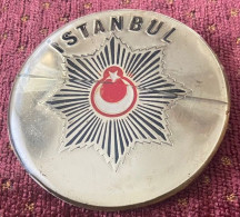 TURKEY,TURKEI,TURQUIE ,POLICE BREAST BADGE ROUND WW II - Police & Gendarmerie