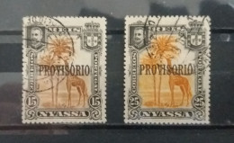 1903 - D.CARLOS I , COM SOBRECARGA "PROVISÓRIO" EM USADO - Nyassa