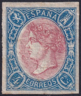 Spain 1865 Sc 75 Galvez 330 España Ed 75P Colour Essay MH* Disturbed Gum - Proeven & Herdrukken