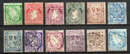 Col33 Irlande Ireland Éireann  1922  N° 40 à 51 Oblitéré  Cote : 90,00€ - Used Stamps
