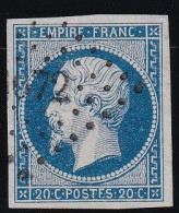 France N°14h - POST"F"ES - Oblitéré - TB - 1853-1860 Napoléon III