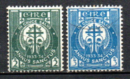 Col33 Irlande Ireland Éireann  1933  N° 62 & 63 Oblitéré  Cote : 5,00€ - Gebraucht