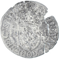 Monnaie, France, Henri IV, Douzain Aux Deux H, 1596, Riom, Broken, TB+, Billon - 1589-1610 Henry IV The Great