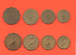 Paraguay 10 + 15 + 25 + 50 Centimos 1953 South America States - Paraguay