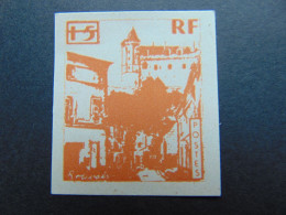 Très Belle Vignette émise Pour Faire Face à La Grève Des Postes à Saumur De 1953 - Faciale De 15 Francs Barrée - Stamps